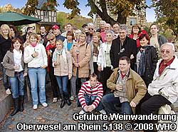 Oktober 2008 Weinwanderung in Oberwesel zum Sieben-Jungfrauen-Blick 
