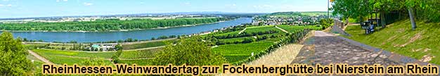 Rheinhessen-Weinwandertag zur Fockenberghtte bei Nierstein am Rhein